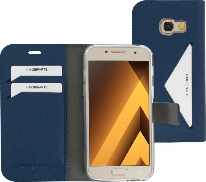 Produktbild Mobiparts Classic Wallet Case Samsung Galaxy A3 (2017) Blue (Samsung Galaxy A3 (2017))