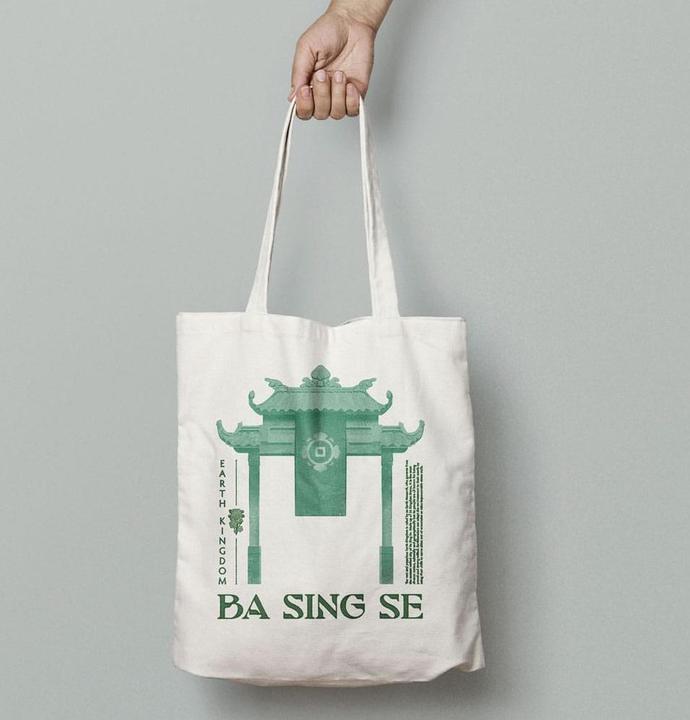 Actual product image Fanattik Avatar The Lord of the Elements Tote Bag Ba Sing Se