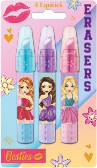 Produktbild Besties Lippenstift-Gummi, 3 Stück.