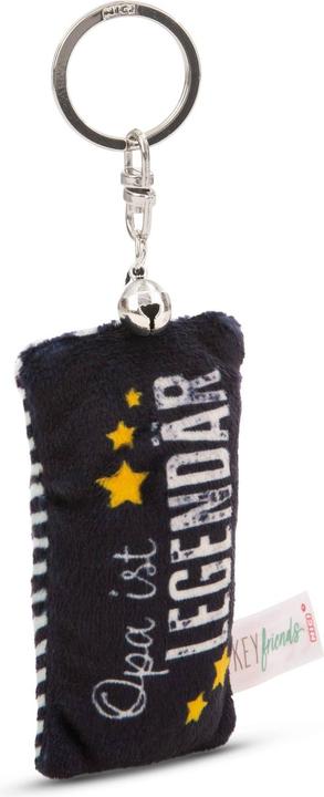 Produktbild Magni NICI Schlüsselanhänger Mini Plüschkissen Opa ist legendär mit Glöckchen 8cm