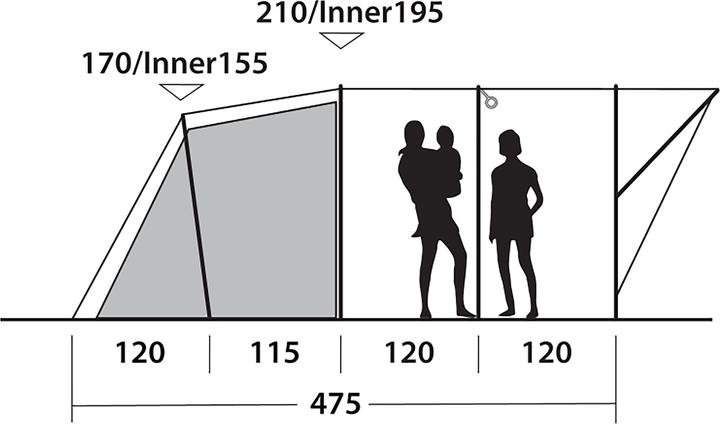 Produktbild Outwell Tent Sky 6 (111475) (Tunnelzelt, 21.10 kg, 6 Personen)