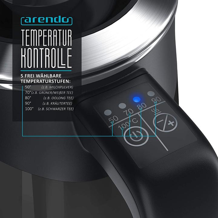 Immagine prodotto Arendo Bollitore in acciaio inox da 0,5l (0.50 l)