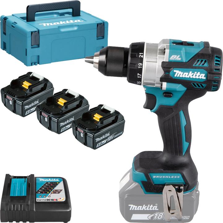 Produktbild Makita DDF486RT3J Akku-Bohrschrauber (Akkubetrieb)