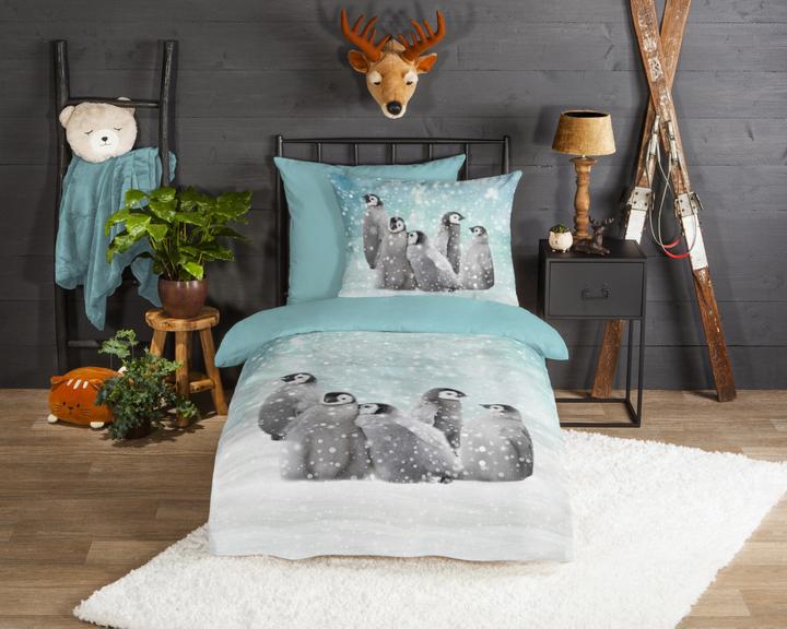Actual product image Good Morning Pengu (Bedding set, 135 x 200 cm)