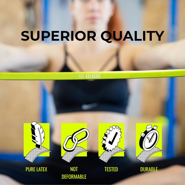 Immagine prodotto Kalahari 4 Wellness KALAHARI Resistance Band YELLOW light (5 - 15 Kg) (0.20 m, Light)