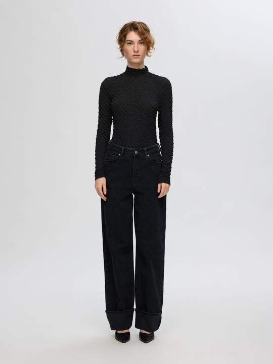 Produktbild Selected Femme Texturiertes Oberteil mit langen Ärmeln (XL)