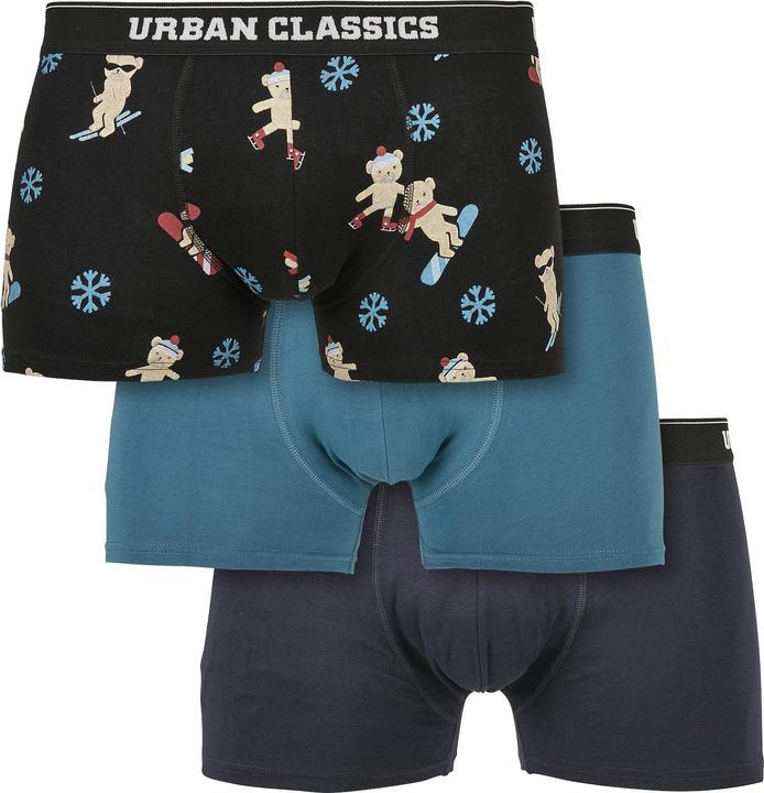 Actual product image Urban Classics Organic X-Mas Boxer Shorts 3-Pack (XL, pack of 3)