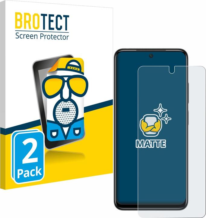 Actual product image BROTECT Anti-glare screen protector matt (2 Piece, Xiaomi Poco M4 Pro)