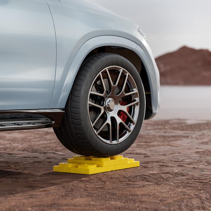 Image du produit Wiltec Unterlegplatten Wohnwagen 10x Stützplatten 13,5t Auffahrkeile Stufenkeile
