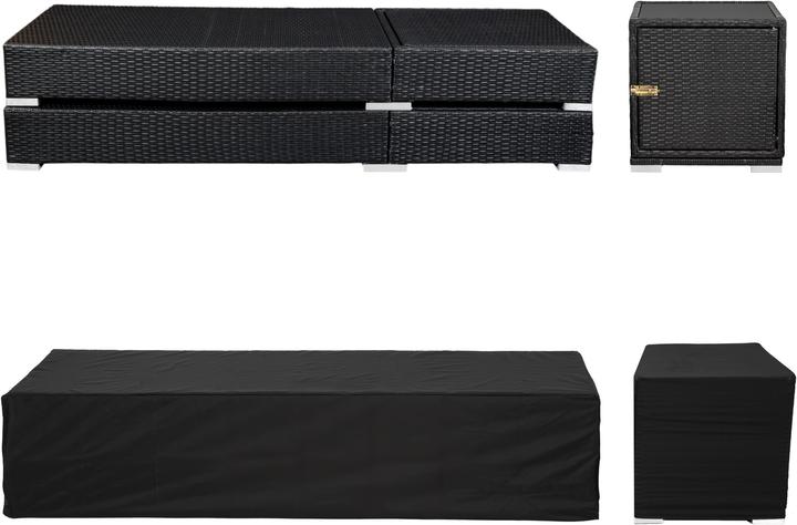 Produktbild tectake 2 Sonnenliegen (184 cm)
