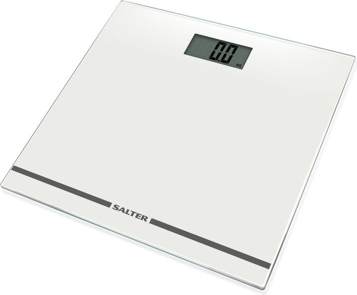 Salter 9205 WH3RLarge Ekranas Glass Electronic Bathroom Scale - Baltas (180 kg)