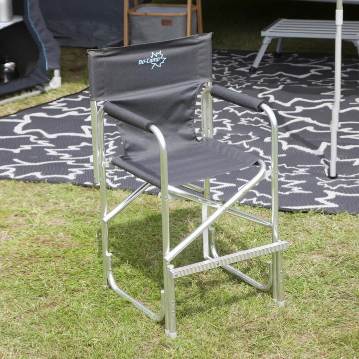 Image du produit Bo-Camp Chaise de camping pour enfants - Opvouwbaar - Aluminium - Antraciet (Chaise haute)