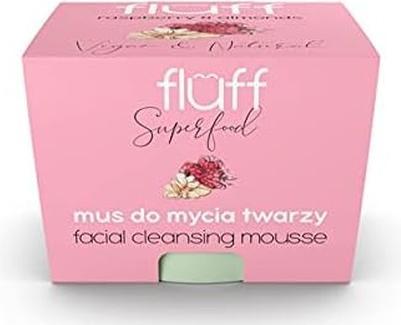 Fluff Facial Cleansing Mousse face wash mousse Raspberry & Almonds 50ml (Mousse, 50 ml)
