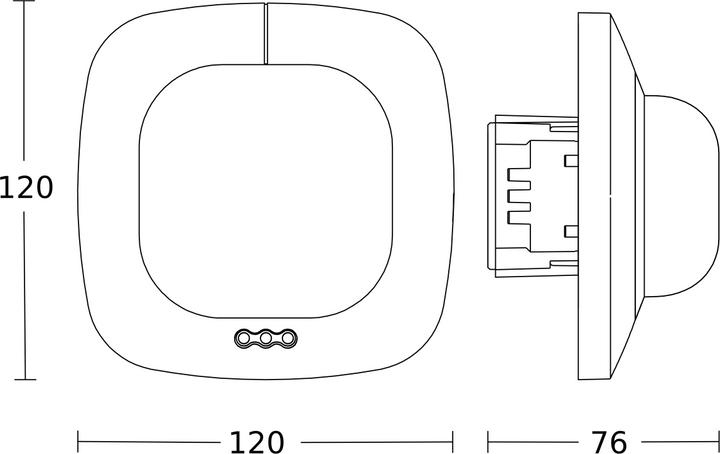 Actual product image Steinel Presence detector IR QUATTRO KNX (3.50 m)