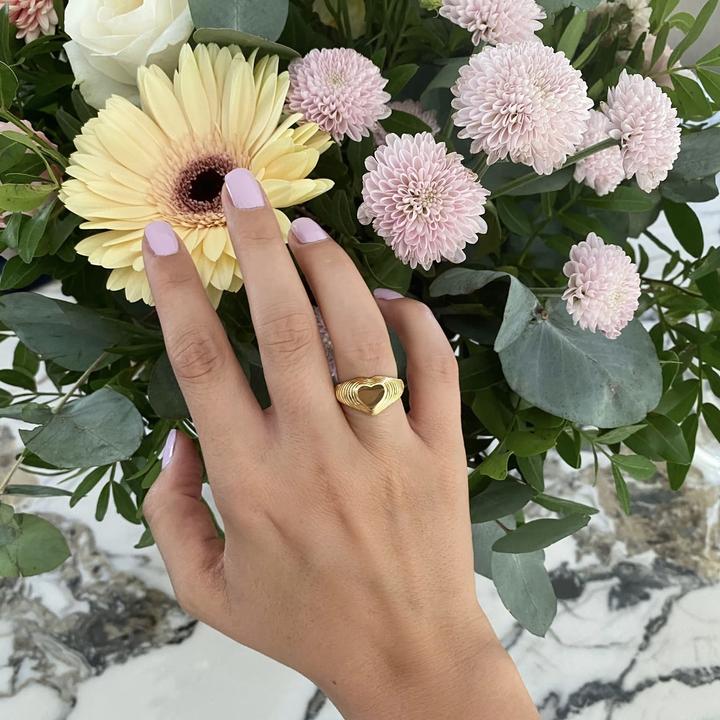 Produktbild Candy Ring Carli, 925 Sterling Silber, vergoldet (56, 925 Silber)