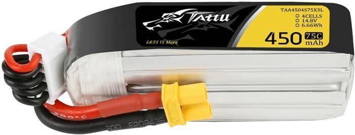 Image du produit Tattu Accu RC LiPo 450 mAh 14.8 V 75C Long (14.80 V, 450 mAh)