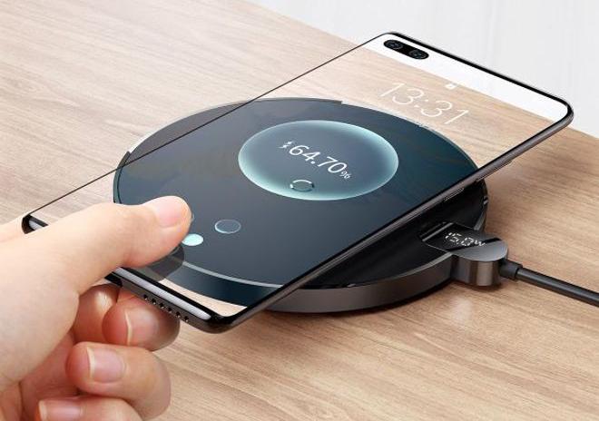 Actual product image Baseus Digital LED Display Wireless Charger 15W (15 W)