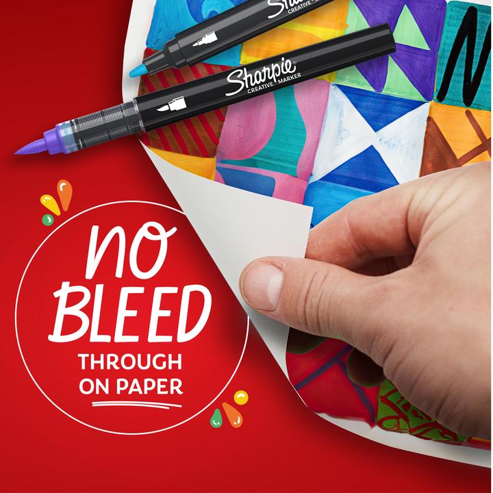 Produktbild Sharpie Creative Akryl Paint Marker | Bullet spids | Hvid | 6 stk (Weiss, 6 x)