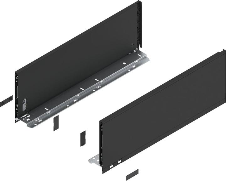 Image du produit Blum LEGRABOX pure chambranle hauteur C, NL 500, noir carbone mat