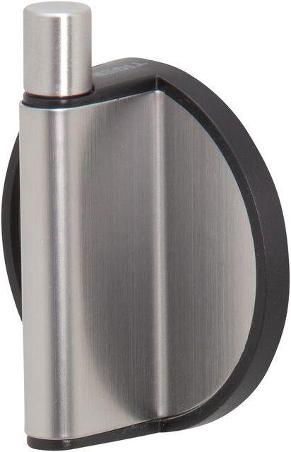 brushed stainless steel / black