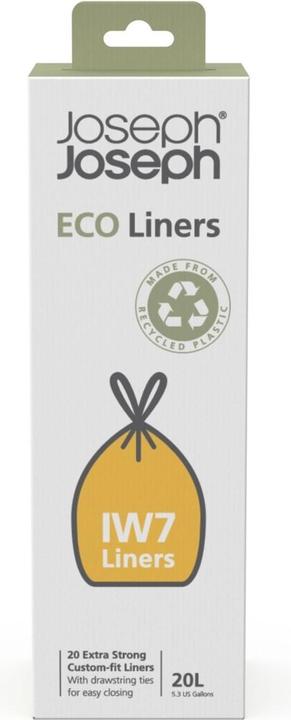 Produktbild Joseph Joseph IW7 20 L Eco Müllbeutel Recycelte Müllbeutel 20erPack Grau (20 x, 20 l)