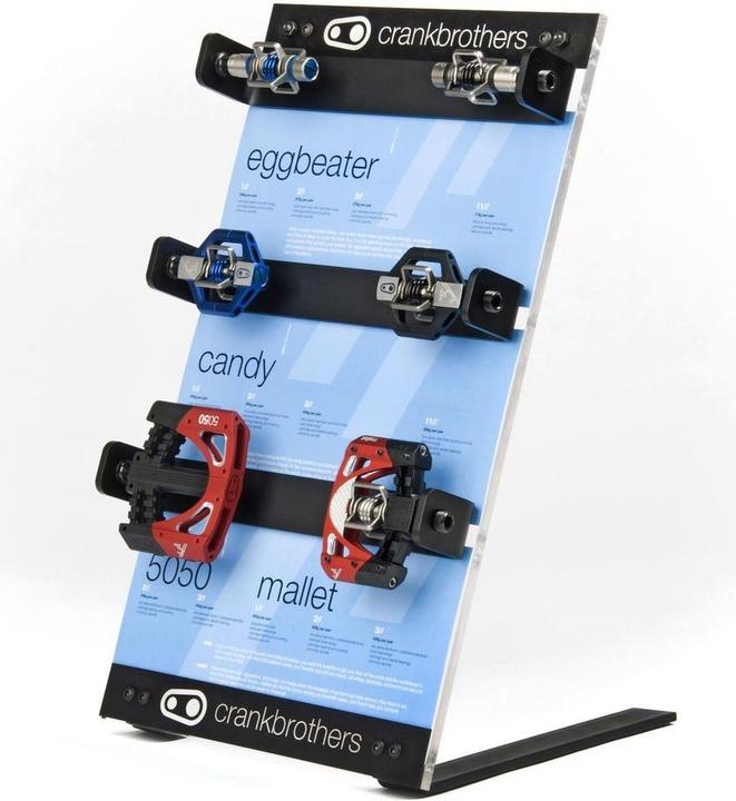 Actual product image Crankbrothers pedal Display for 6 Pedals