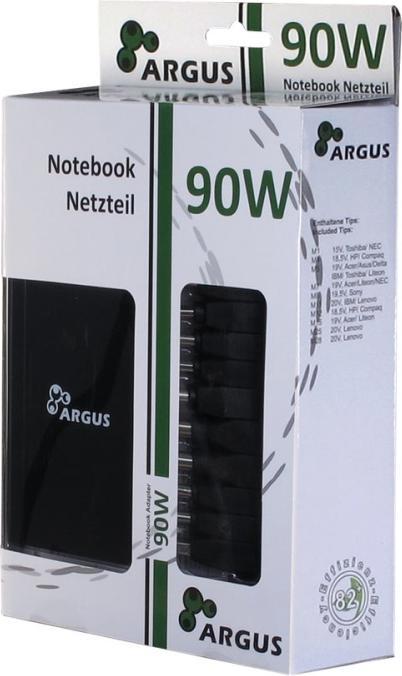 Image du produit Intertech Argus USN90-UCB adaptateur universel pour ordinateur portable avec port USB ajustant (90 W)