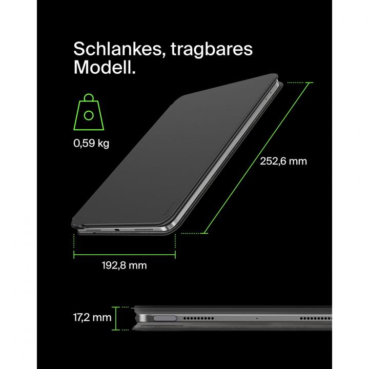 Produktbild Belkin Pro Tastatur mit Hülle f. iPad 10,9 10.Gen.DE BBZ002de-v3 (DE)
