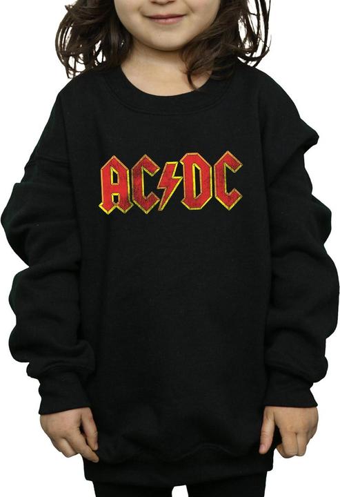 Immagine prodotto AC/DC Distressed Red Logo Felpa Ragazze (128)