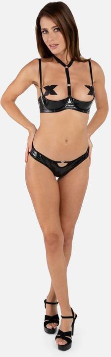 Produktbild Christine Le Duc 1/4 cup bra Dark Desire - black (M)
