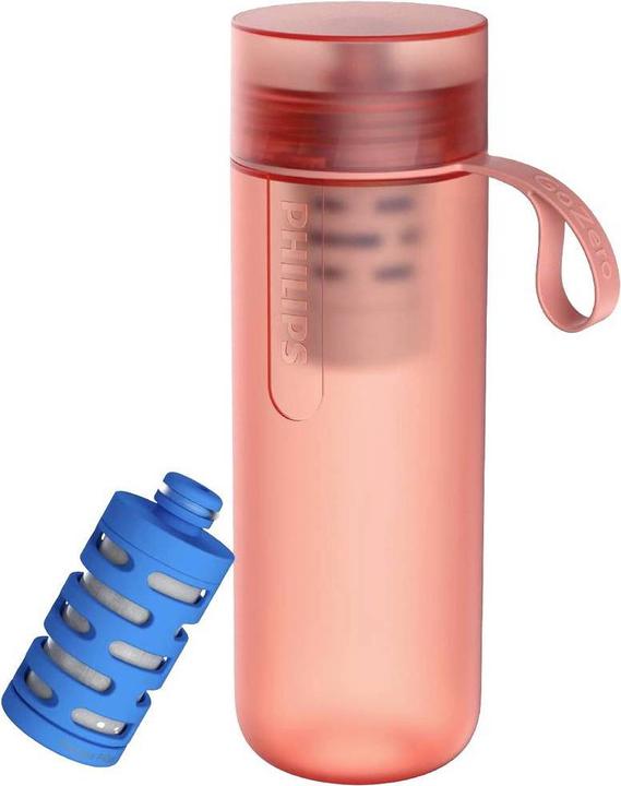 Image du produit Philips AWP2712RDR Fitness GoZero Bouteille d'eau avec filtre rouge (0.59 l)