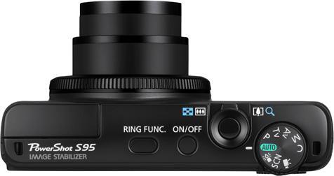 Produktbild Canon Powershot S95, 10 MP, 3.8x Zoom, HD-Movies, Schwarz (1/1.7 ")