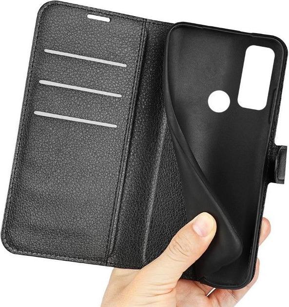 Actual product image MU Classic Litchi Leather Bookcover Series (TCL 20 Pro 5G)