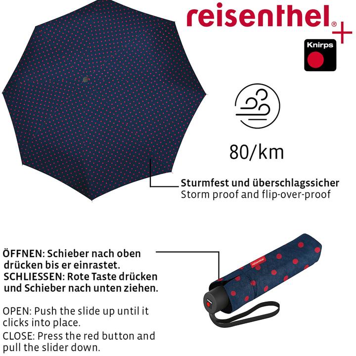 Immagine prodotto reisenthel Ombrello Pocket Classic punti misti rosso