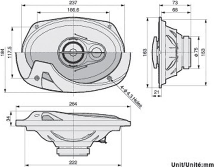 Image du produit Pioneer Ts-R6951s (400 W, 23.70 cm, 6 x 9")