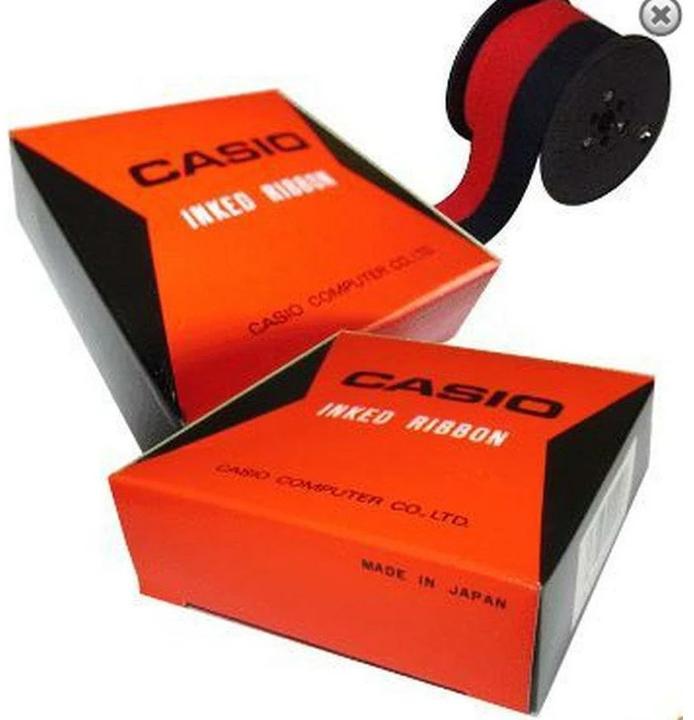 Actual product image Casio Nylon ribbon black/red (1.30 cm, Black, Red)