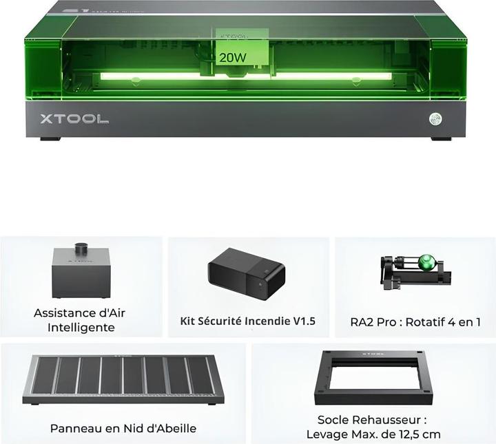 Image du produit Elegoo xTool S1 Deluxe Pack - 20W
