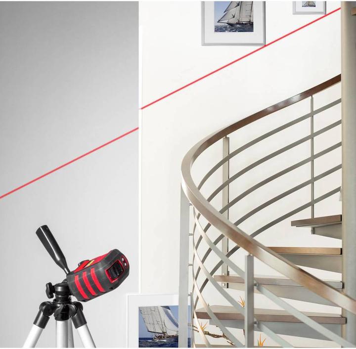 Actual product image Toolcraft Cross line laser CL8 with tripod