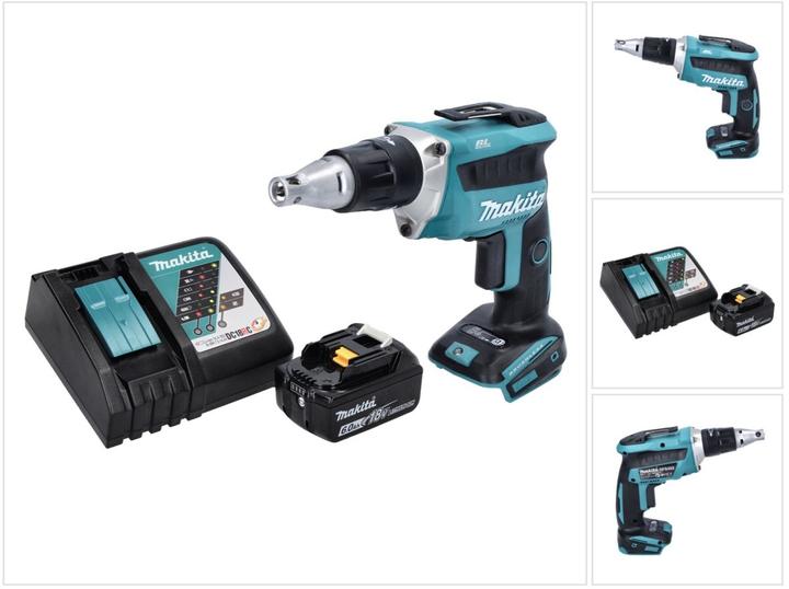 Produktbild Makita DFS 452 RG1 Akku Schnellbauschrauber 18 V Brushless + 1x Akku 6,0 Ah + Ladegerät (Akkubetrieb)