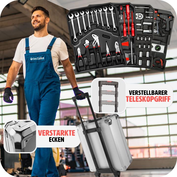 Immagine prodotto tectake Cassetta degli attrezzi a carrello (1 pezzi)