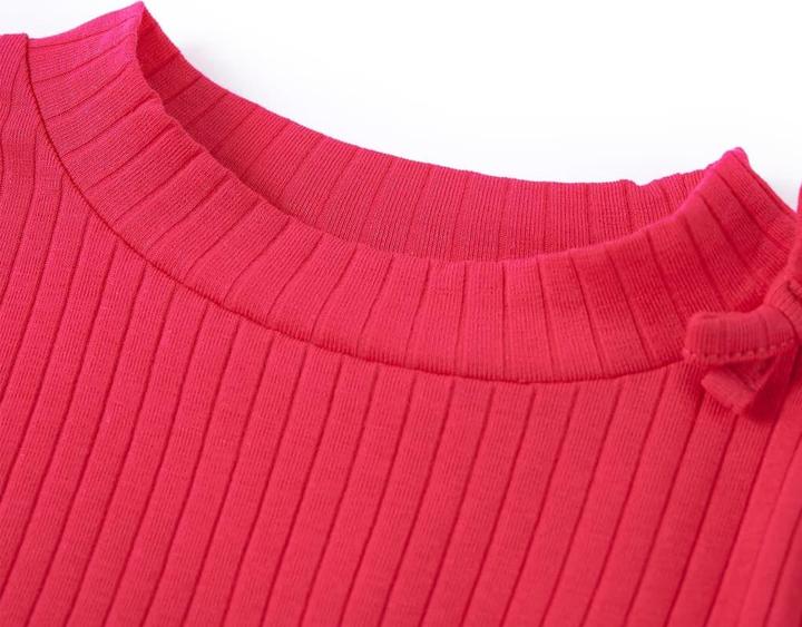 Immagine prodotto VidaXL Camicia a maniche lunghe per bambini rosa brillante 104,Materiale: 95% cotone (104)