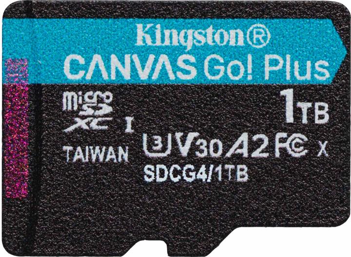 Kingston Card Canvas Go Plus MicroSD 1TB (1000 Go, microSDXC, U3, UHS-I)