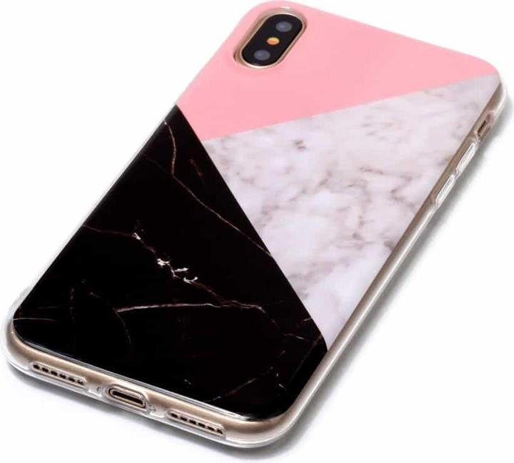 Image du produit Ueli Express iPhone XS / X Coque en caoutchouc TPU aspect marbre BWP (Apple iPhone XS, Apple iPhone X)