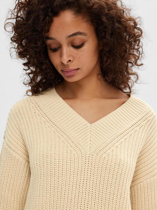 Actual product image Selected Femme V-neck knit jumper (XL)