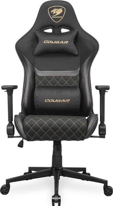 Immagine prodotto Cougar Sedia da gioco Armor One V2 Gold F, PVC/tessuto, nero