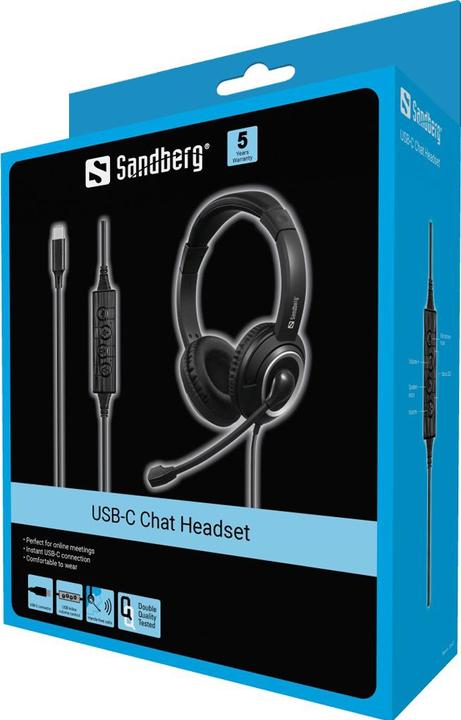 Image du produit Sandberg Casque de chat USB-C (Filaire, USB-C)