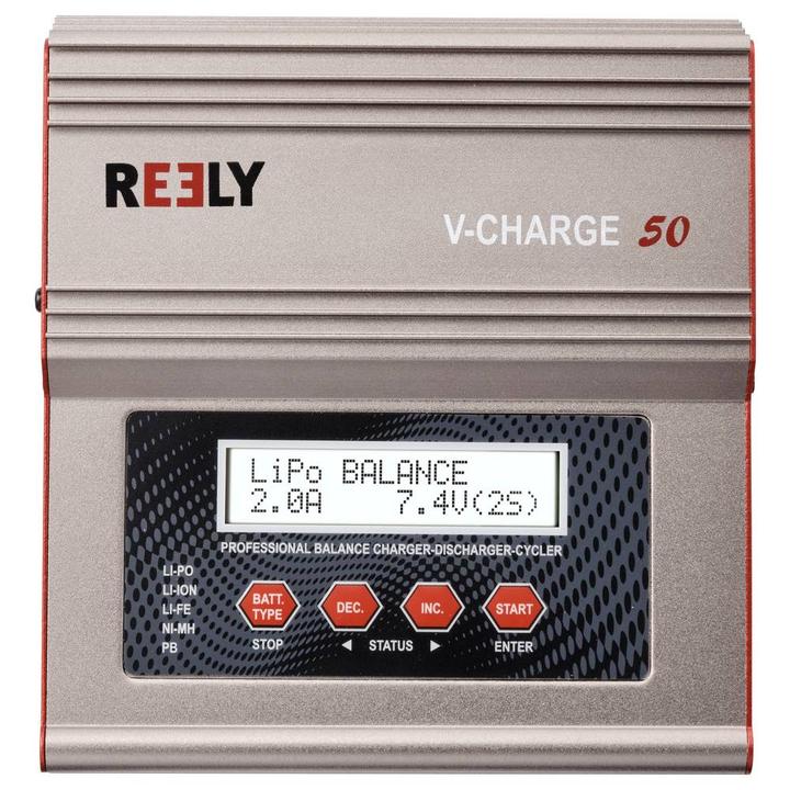 Produktbild Reely V-Charge 50 Modellbau-Multifunktionsladegerät 12 V, 230 V 7 A LiIon, LiFeP