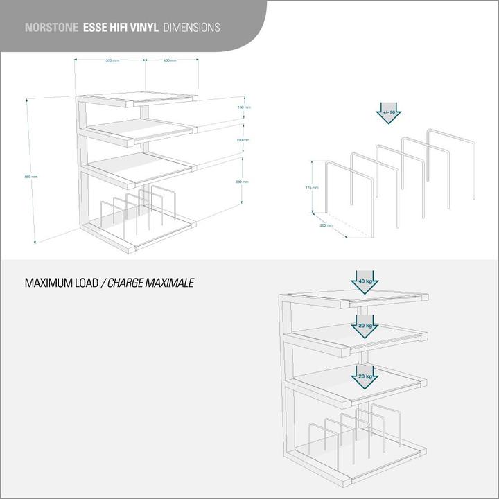 Actual product image NorStone Esse HiFi Vinyl (57 x 40 x 86 cm)