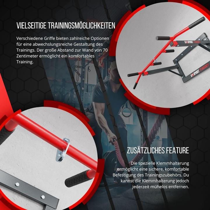 Actual product image K-Sport Pull-up bar with pull-up bar, 3 handles