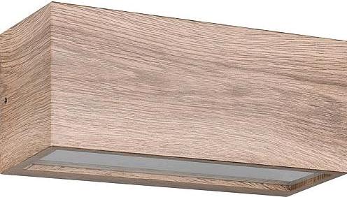Trio Wandleuchte IP44 holzoptik (E14, IP44)